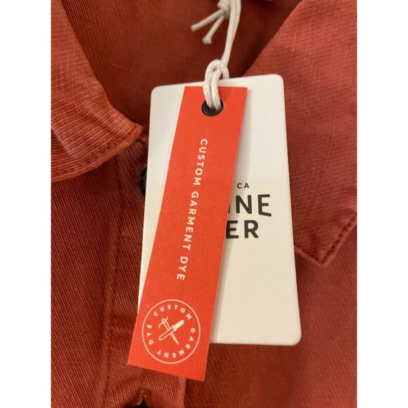 NEW Marine Layer Charlie Utility Long Sleeve Jumpsuit Rosewood Size Small - Picture 12 of 12